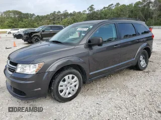 2015 Dodge Journey SE z VIN 3C4PDCAB0FT511370, wystawiony jako Copart lot #51093375 z przebiegiem 132 052 mil mil oraz Szkoda całkowita • Salvage title. Historia ofert i sprzedaży dostępna na DreamBid. Obrazek 1.