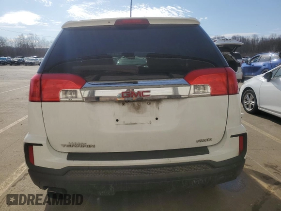 2016 GMC Terrain SLE with VIN 2GKFLSEK0G6155306, listed as a Copart auction lot 47480965 with 154,915 mi miles and Salvage Title. Bid and sale history available at DreamBid. Image 6.