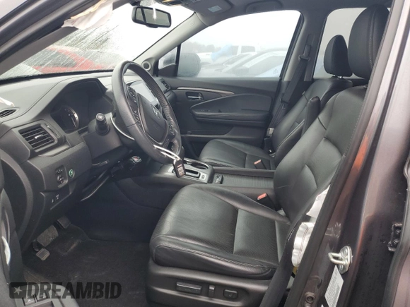 2019 Honda Ridgeline RTL-T with VIN 5FPYK3F63KB019325, listed as a Copart auction lot 43327725 with 63,124 mi miles and Salvage title. Bid and sale history available at DreamBid. Image 7.