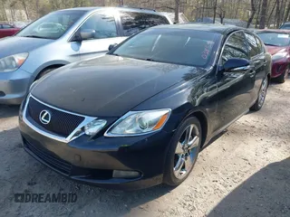 2008 Lexus GS 350 with VIN JTHBE96S780038598, listed as a IAAI auction lot 41906932 with 194,100 mi miles. Bid and sale history available at carsss.com. Image 2.