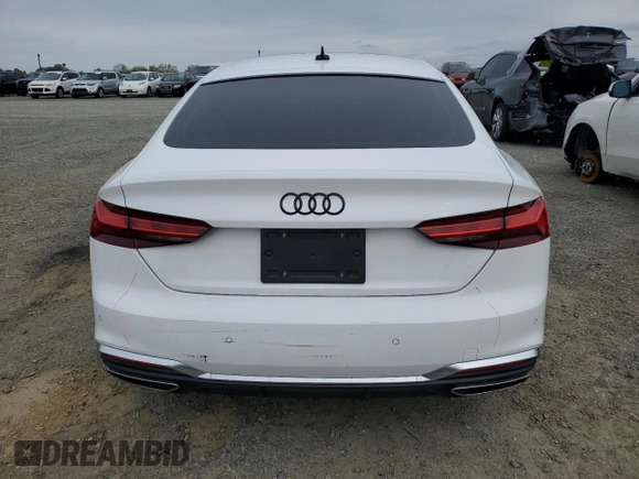 2023 Audi A5 Sportback S line Premium z VIN WAUDACF57PA040676, wystawiony jako Copart lot #47585115 z przebiegiem 35 424 mil mil oraz Szkoda całkowita • Salvage title. Historia ofert i sprzedaży dostępna na DreamBid. Obrazek 6.