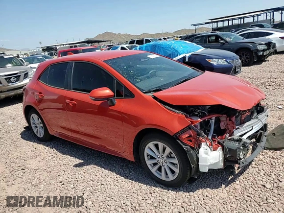 2023 Toyota Corolla Hatchback SE with VIN JTND4MBE5P3214007, listed as a Copart auction lot 70219754 with 13,973 mi miles and Salvage Title. Bid and sale history available at carsss.com. Image 10.