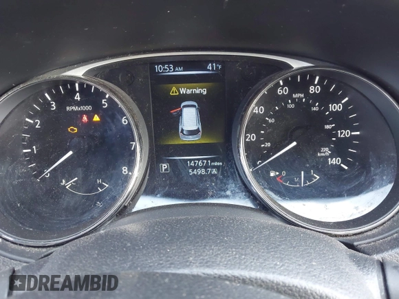 2016 Nissan Rogue SV with VIN KNMAT2MV7GP606961, listed as a IAAI auction lot 41964530 with 147,671 mi miles. Bid and sale history available at carsss.com. Image 7.