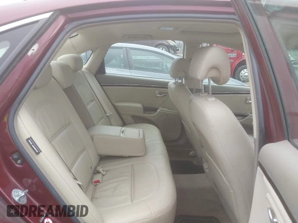 2009 Hyundai Azera Limited with VIN KMHFC46F19A373801, listed as a IAAI auction lot 41481510 with 186,248 mi miles and . Bid and sale history available at DreamBid. Image 8.
