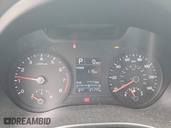 2021 Kia Rio LX with VIN 3KPA24AD8ME394027, listed as a Copart auction lot 58322134 with 37,177 mi miles and Salvage Title. Bid and sale history available at carsss.com. Image 9.