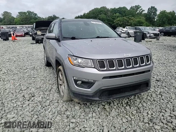 2018 Jeep Compass Latitude with VIN 3C4NJDBBXJT253193, listed as a Copart auction lot 61025465 with 80,850 mi miles and Salvage title. Bid and sale history available at DreamBid. Image 14.
