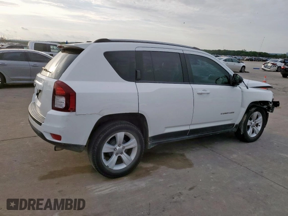 2016 Jeep Compass Sport с VIN 1C4NJCBA7GD773478, выставлен на аукционе Copart как лот 59503495 с пробегом 66 475 миль миль и Списание • Salvage title. История ставок и продаж доступна на DreamBid. Изображение 3.