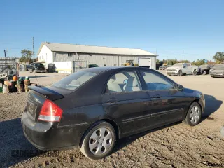 2009 Kia Spectra EX with VIN KNAFE221795612478, listed as a Copart auction lot 76695174 with 183,763 mi miles and Clean Title. Bid and sale history available at carsss.com. Image 3.