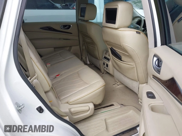 2013 Infiniti JX35 with VIN 5N1AL0MN0DC336166, listed as a IAAI auction lot 41921008 with 210,268 mi miles and . Bid and sale history available at DreamBid. Image 8.