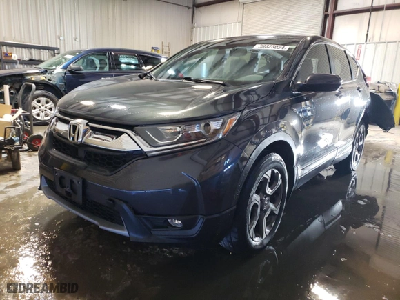2019 Honda CR-V EX-L with VIN 7FARW2H8XKE017148, listed as a Copart auction lot 38623024 with 38,513 mi miles and Salvage Title. Bid and sale history available at carsss.com. Image 1.