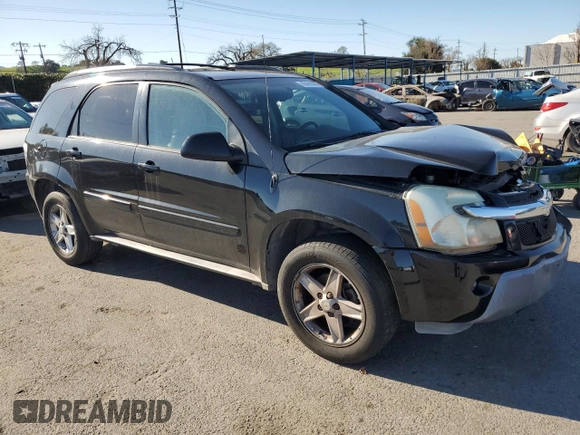 2005 Chevrolet Equinox LT with VIN 2CNDL63F556016829, listed as a Copart auction lot 46444685 with 106,150 mi miles and Salvage Title. Bid and sale history available at carsss.com. Image 4.