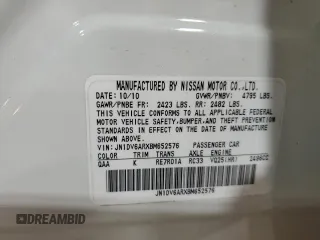 2011 Infiniti G25 x z VIN JN1DV6ARXBM652576, wystawiony jako Copart lot #45913105 z przebiegiem Nie podano mil oraz Szkoda całkowita • Salvage title. Historia ofert i sprzedaży dostępna na DreamBid. Obrazek 13.