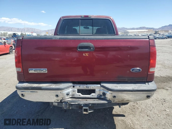 2005 Ford F-250 XL with VIN 1FTSW21P95EA38612, listed as a Copart auction lot 55446725 with Not provided miles and Salvage title. Bid and sale history available at DreamBid. Image 6.