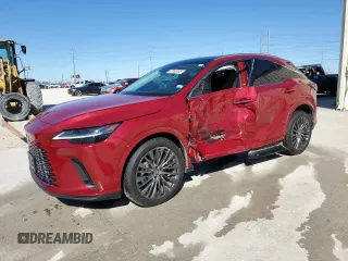 2024 Lexus RX 350 z VIN 2T2BAMBA8RC038917, wystawiony jako Copart lot #47892055 z przebiegiem 4 022 mil mil oraz Czysty tytuł • Clean title. Historia ofert i sprzedaży dostępna na DreamBid. Obrazek 1.