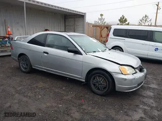 2001 Honda Civic LX with VIN 1HGEM22571L085189, listed as a IAAI auction lot 41529605 with 168,805 mi miles. Bid and sale history available at carsss.com. Image 1.