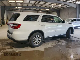 2016 Dodge Durango SXT with VIN 1C4RDJAG7GC460343, listed as a Copart auction lot 60974975 with 59,783 mi miles and Salvage title. Bid and sale history available at DreamBid. Image 3.