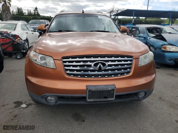 2003 Infiniti FX35 w/Options with VIN JNRAS08W73X204829, listed as a Copart auction lot 47685215 with 209,166 mi miles and Clean Title. Bid and sale history available at carsss.com. Image 5.