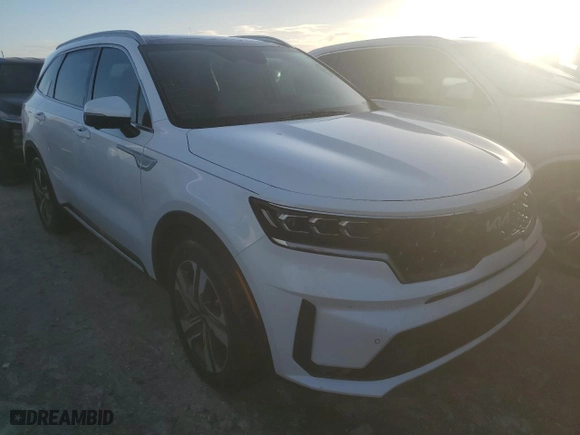 2023 Kia Sorento Plug-In Hybrid SX Prestige with VIN KNDRMDLH7P5194544, listed as a Copart auction lot 76486064 with 5,345 mi miles and Non Repairable. Bid and sale history available at carsss.com. Image 4.