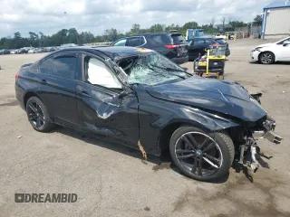2015 BMW 3 Series 328i xDrive with VIN WBA3B5G53FNS11840, listed as a Copart auction lot 56533605 with Not provided miles and Salvage title. Bid and sale history available at DreamBid. Image 4.