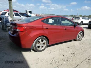 2013 Hyundai Elantra Limited with VIN KMHDH4AE4DU740611, listed as a Copart auction lot 54711845 with 95,408 mi miles and Salvage Title. Bid and sale history available at DreamBid. Image 3.