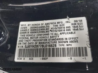 2008 Honda Element EX with VIN 5J6YH28778L016628, listed as a IAAI auction lot 41549921 with 218,593 mi miles. Bid and sale history available at carsss.com. Image 9.