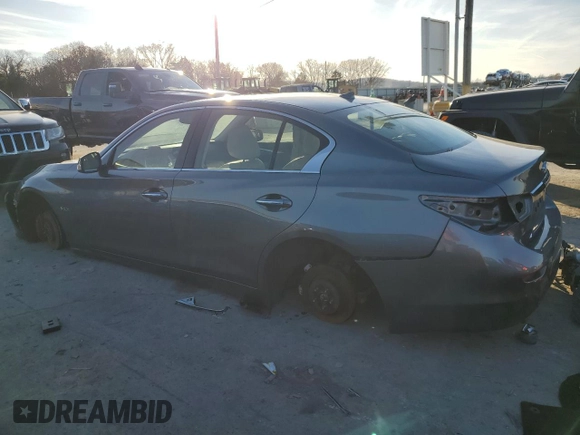 2017 Infiniti Q50 Red Sport 400 with VIN JN1FV7AP5HM851332, listed as a Copart auction lot 84598074 with Not Provided miles and Salvage Title. Bid and sale history available at DreamBid. Image 2.