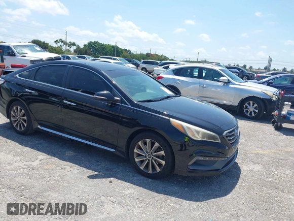 2017 Hyundai Sonata Sport with VIN 5NPE34AF6HH458809, listed as a IAAI auction lot 41977694 with 100,826 mi miles and . Bid and sale history available at DreamBid. Image 1.