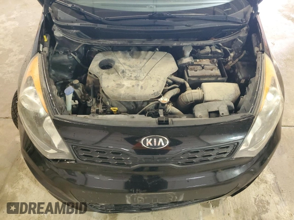 2014 Kia Rio LX with VIN KNADM5A30E6415218, listed as a Copart auction lot 78164014 with 0 mi miles and Salvage Title. Bid and sale history available at carsss.com. Image 11.