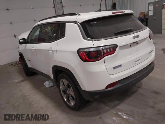 2020 Jeep Compass Limited with VIN 3C4NJCCB3LT229698, listed as a IAAI auction lot 41461973 with 41,973 mi miles and . Bid and sale history available at carsss.com. Image 3.