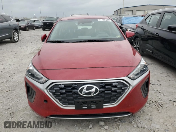 2022 Hyundai Ioniq Blue with VIN KMHC65LC0NU279881, listed as a Copart auction lot 51568455 with 34,248 mi miles and Salvage Title. Bid and sale history available at DreamBid. Image 5.