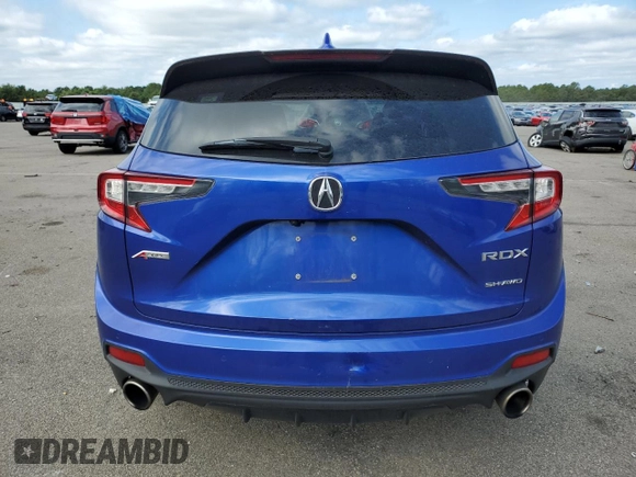 2022 Acura RDX w/A-Spec Package with VIN 5J8TC2H62NL005331, listed as a Copart auction lot 69256314 with 41,157 mi miles and Salvage Title. Bid and sale history available at carsss.com. Image 6.