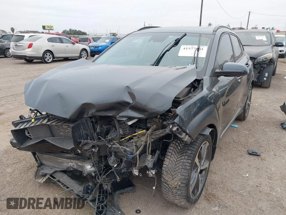 2019 Hyundai Kona Limited with VIN KM8K33A51KU355200, listed as a IAAI auction lot 41577081 with 14,718 mi miles. Bid and sale history available at carsss.com. Image 18.