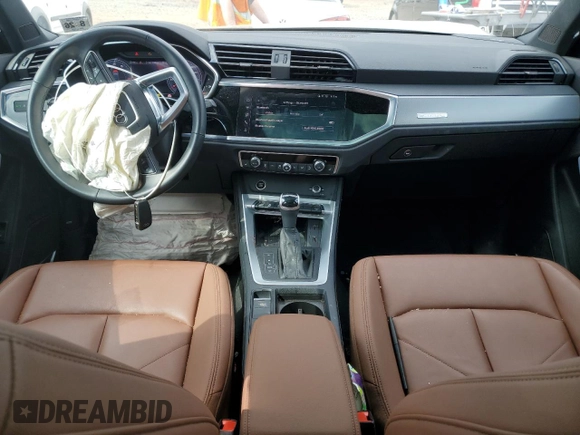 2021 Audi Q3 S line Premium Plus with VIN WA1EECF39M1153500, listed as a Copart auction lot 47378933 with 26,143 mi miles and . Bid and sale history available at DreamBid. Image 8.