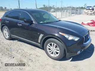 2017 Infiniti QX70 z VIN JN8CS1MU5HM143707, wystawiony jako IAAI lot #42041132 z przebiegiem 75 683 mil mil oraz . Historia ofert i sprzedaży dostępna na DreamBid. Obrazek 1.