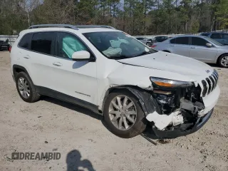 2016 Jeep Cherokee Limited with VIN 1C4PJMDS7GW254214, listed as a Copart auction lot 46733055 with 130,117 mi miles and Salvage Title. Bid and sale history available at DreamBid. Image 4.