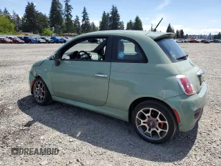 2014 FIAT 500 Sport with VIN 3C3CFFBR6ET229517, listed as a Copart auction lot 57335715 with 135,541 mi miles and Salvage title. Bid and sale history available at DreamBid. Image 2.