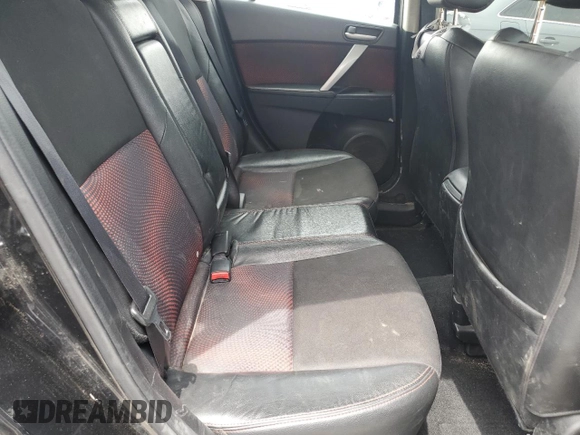 2012 Mazda 3 Mazdaspeed3 Touring with VIN JM1BL1L45C1698561, listed as a Copart auction lot 58538025 with 119,947 mi miles and Salvage title. Bid and sale history available at DreamBid. Image 10.