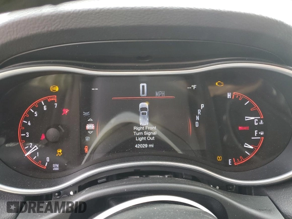 2020 Dodge Durango SXT Plus with VIN 1C4RDJAG2LC282402, listed as a Copart auction lot 46500665 with 42,029 mi miles and Salvage Title. Bid and sale history available at DreamBid. Image 9.