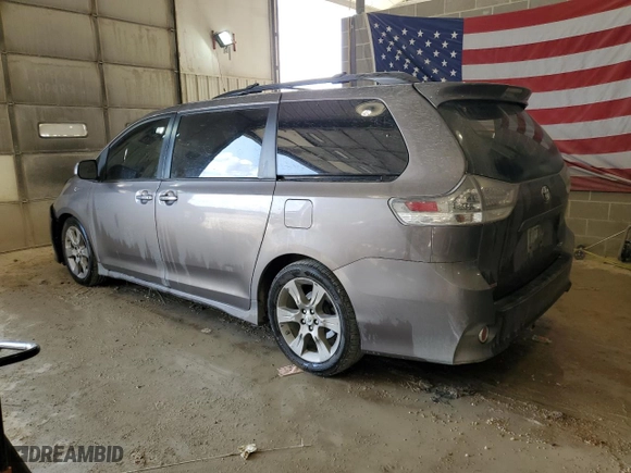 2015 Toyota Sienna SE with VIN 5TDXK3DC6FS545186, listed as a Copart auction lot 55394934 with 201,113 mi miles and Salvage Title. Bid and sale history available at carsss.com. Image 2.