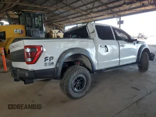 2021 Ford F-150 Raptor with VIN 1FTFW1RG9MFC63847, listed as a Copart auction lot 46291325 with 53,064 mi miles and Salvage Title. Bid and sale history available at carsss.com. Image 3.