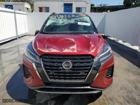2021 Nissan Kicks SR with VIN 3N1CP5DV6ML539603, listed as a Copart auction lot 48138625 with 56,996 mi miles and Non Repairable. Bid and sale history available at carsss.com. Image 5.