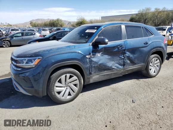2022 Volkswagen Atlas SE z VIN 1V2KE2CA7NC226549, wystawiony jako Copart lot #49556985 z przebiegiem 49 598 mil mil oraz Szkoda całkowita • Salvage title. Historia ofert i sprzedaży dostępna na DreamBid. Obrazek 1.