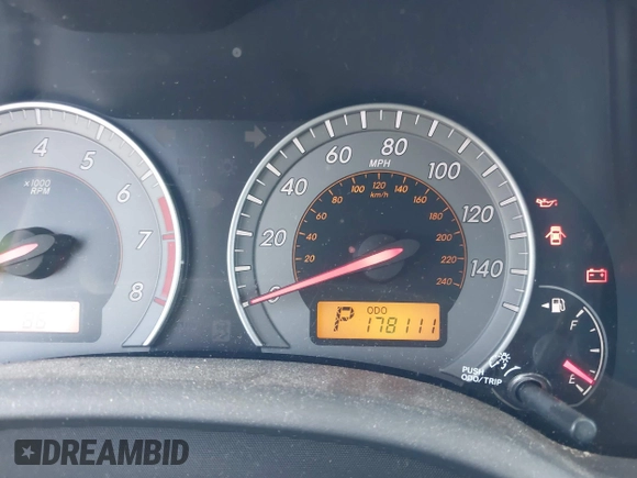 2010 Toyota Corolla with VIN 1NXBU4EE2AZ306390, listed as a IAAI auction lot 42204856 with 178,111 mi miles and . Bid and sale history available at DreamBid. Image 7.
