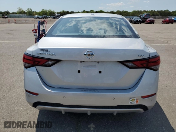 2023 Nissan Sentra SV z VIN 3N1AB8CV4PY317867, wystawiony jako Copart lot #58967115 z przebiegiem 31 825 mil mil oraz Szkoda całkowita • Salvage title. Historia ofert i sprzedaży dostępna na DreamBid. Obrazek 6.