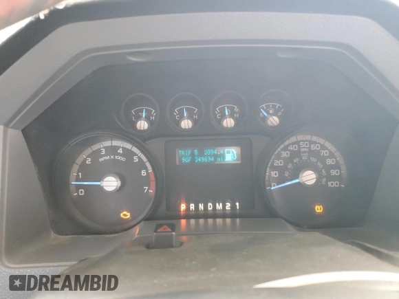 2011 Ford F-250 XL with VIN 1FT7W2B64BEA42879, listed as a Copart auction lot 60286255 with 349,694 mi miles and Clean title. Bid and sale history available at DreamBid. Image 9.