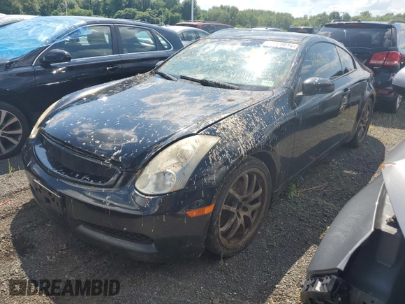2007 Infiniti G35 Coupe with VIN JNKCV54E27M904435, listed as a Copart auction lot 84934364 with 0 mi miles and Non Repairable. Bid and sale history available at carsss.com. Image 1.