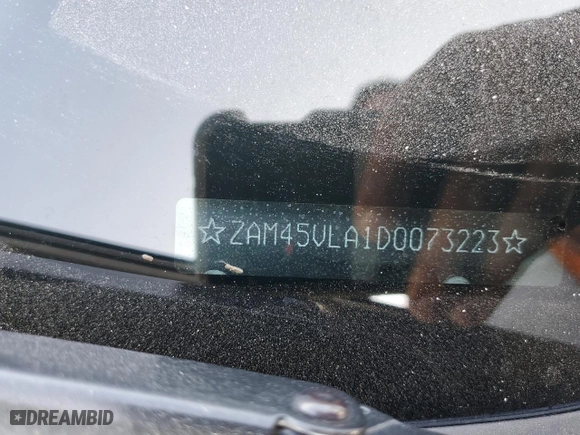 2013 Maserati GranTurismo Sport with VIN ZAM45VLA1D0073223, listed as a Copart auction lot 73426734 with 0 mi miles and Salvage Title. Bid and sale history available at carsss.com. Image 12.