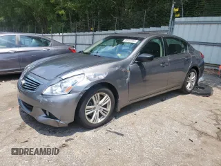 2011 Infiniti G25 with VIN JN1DV6AP3BM601628, listed as a Copart auction lot 60452965 with 137,253 mi miles and Salvage title. Bid and sale history available at DreamBid. Image 1.