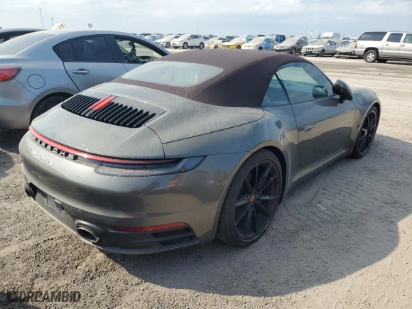 2022 Porsche 911 Carrera S with VIN WP0CB2A91NS245207, listed as a Copart auction lot 75093584 with 0 mi miles and Salvage Title. Bid and sale history available at carsss.com. Image 3.