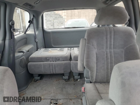 2002 Toyota Sienna LE with VIN 4T3ZF13C22U419662, listed as a Copart auction lot 44491265 with 187,169 mi miles and Salvage Title. Bid and sale history available at DreamBid. Image 10.